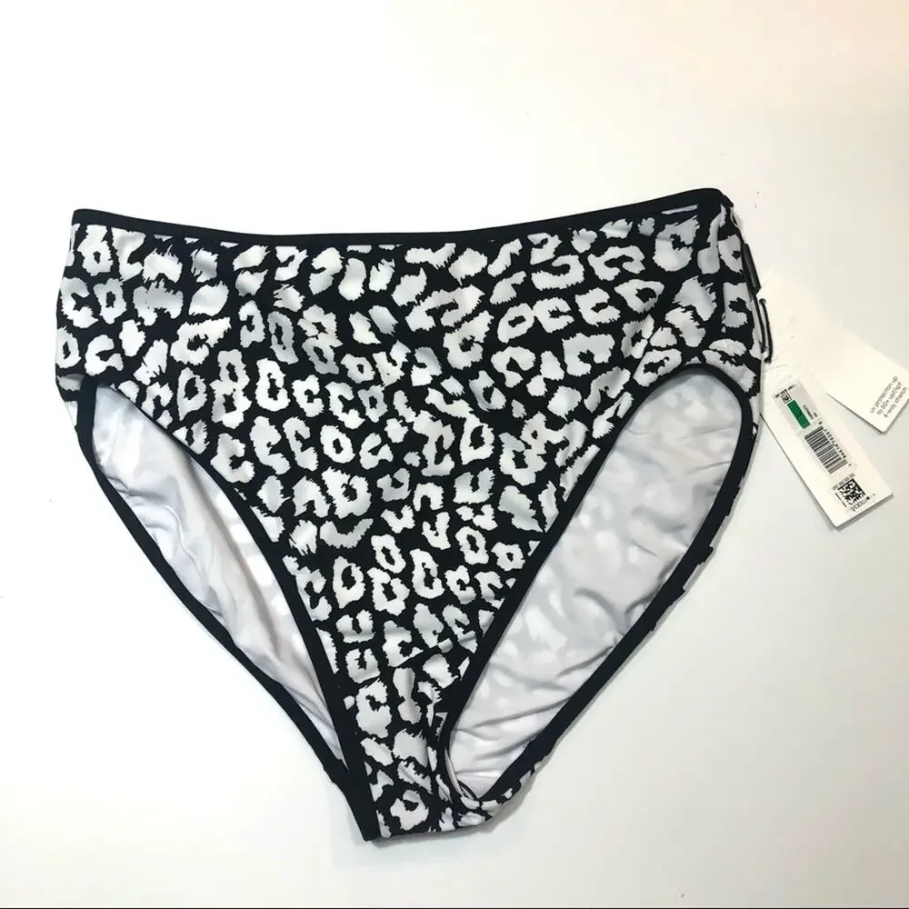 Calvin Klein LEOPARD High-Waist Bikini Swim Bottom